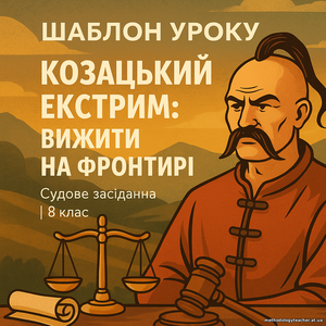 Шаблон креативного уроку з історії України / інтегрованого курсу (8 клас) «Козацький екстрим: вижити на фронтирі»