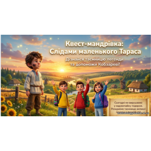 Інтерактивна квест-презентація «Слідами маленького Тараса» (1-2 класи)