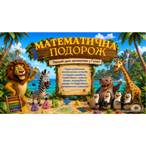 Презентація «Математична подорож» - перший урок знайомство з математикою у 1 класі