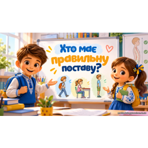 Презентація: «Хто має правильну поставу?» «Я досліджую світ» для 1 клас