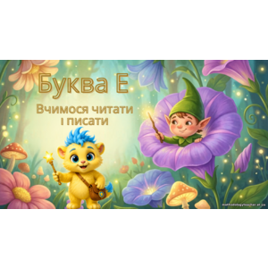 Презентація: «Буква Е. Вчимося читати й писати» Навчання грамоти